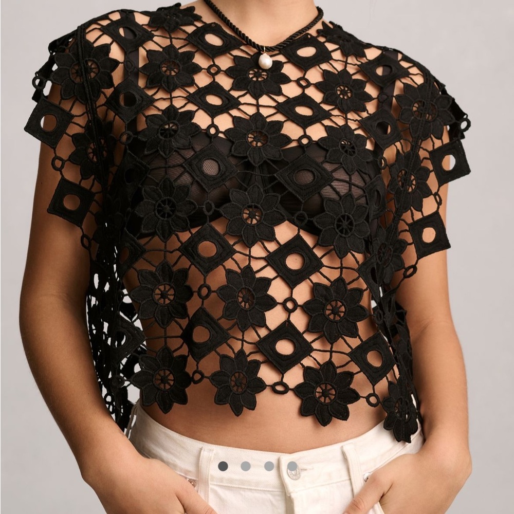 Anthropologie Maeve Floral Shell Top